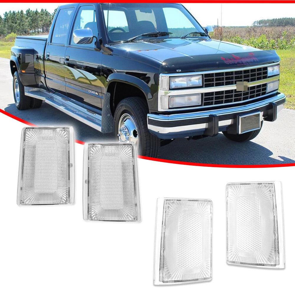 Clear Front Side Marker Lights for Chevy Truck C/K 1500 (1988–1993)