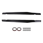 Set of 2 Black Side Skirt Extensions for Chevy Camaro SS LS LT (2010–2015)