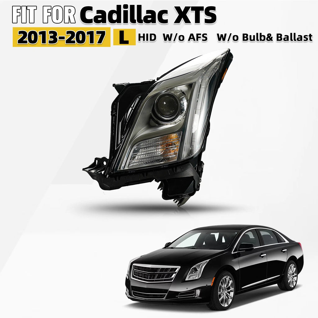 HID/Xenon Headlight for Cadillac XTS (2013–2017) LED DRL Left Driver Side