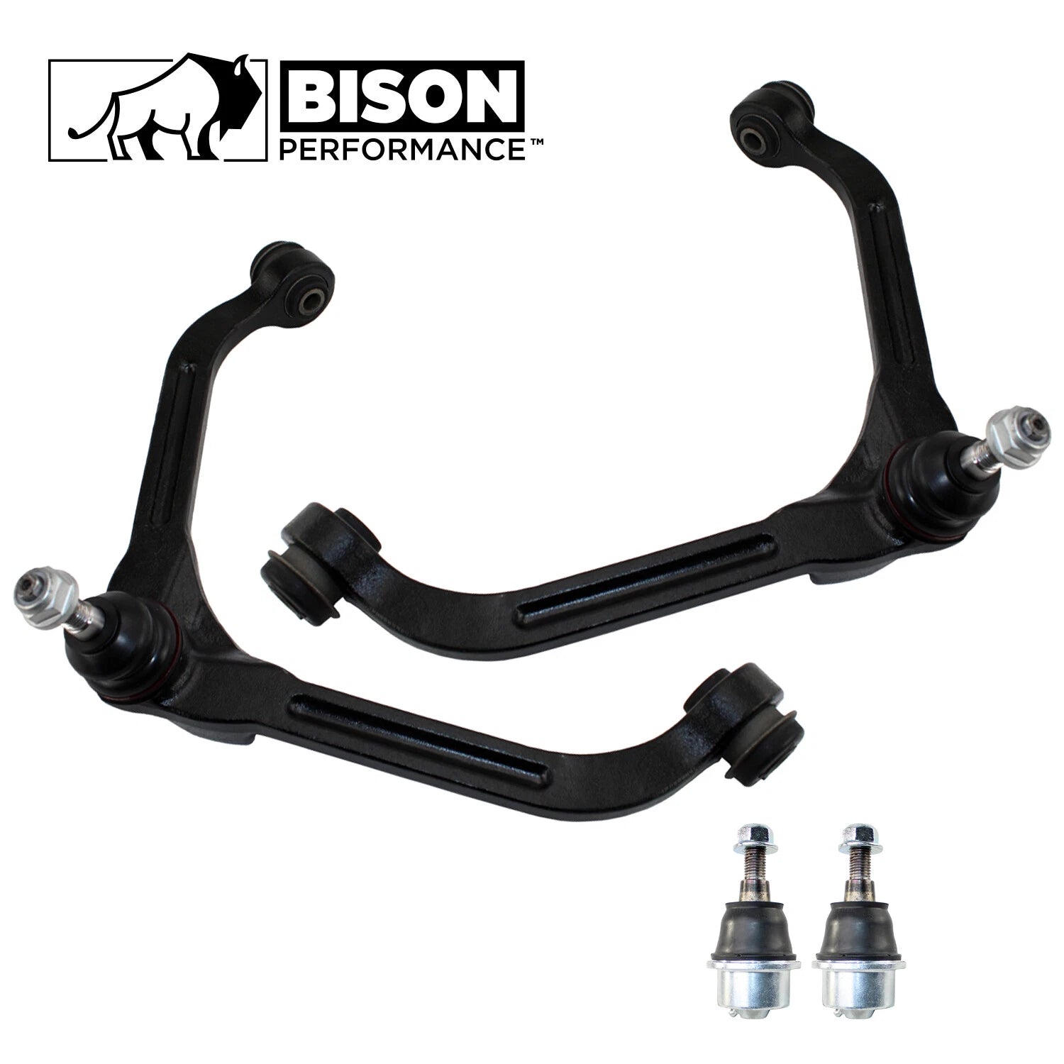 Set of 4 Front Upper Control Arms & Lower Ball Joints for Chevy GMC
