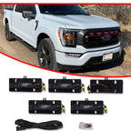 5X Smoke Red LED Front Grille Lights for Ford F150 (2021–2023)