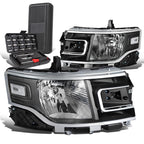 OE Style Black Housing Clear Corner Headlight for Ford Flex (2013–2019)