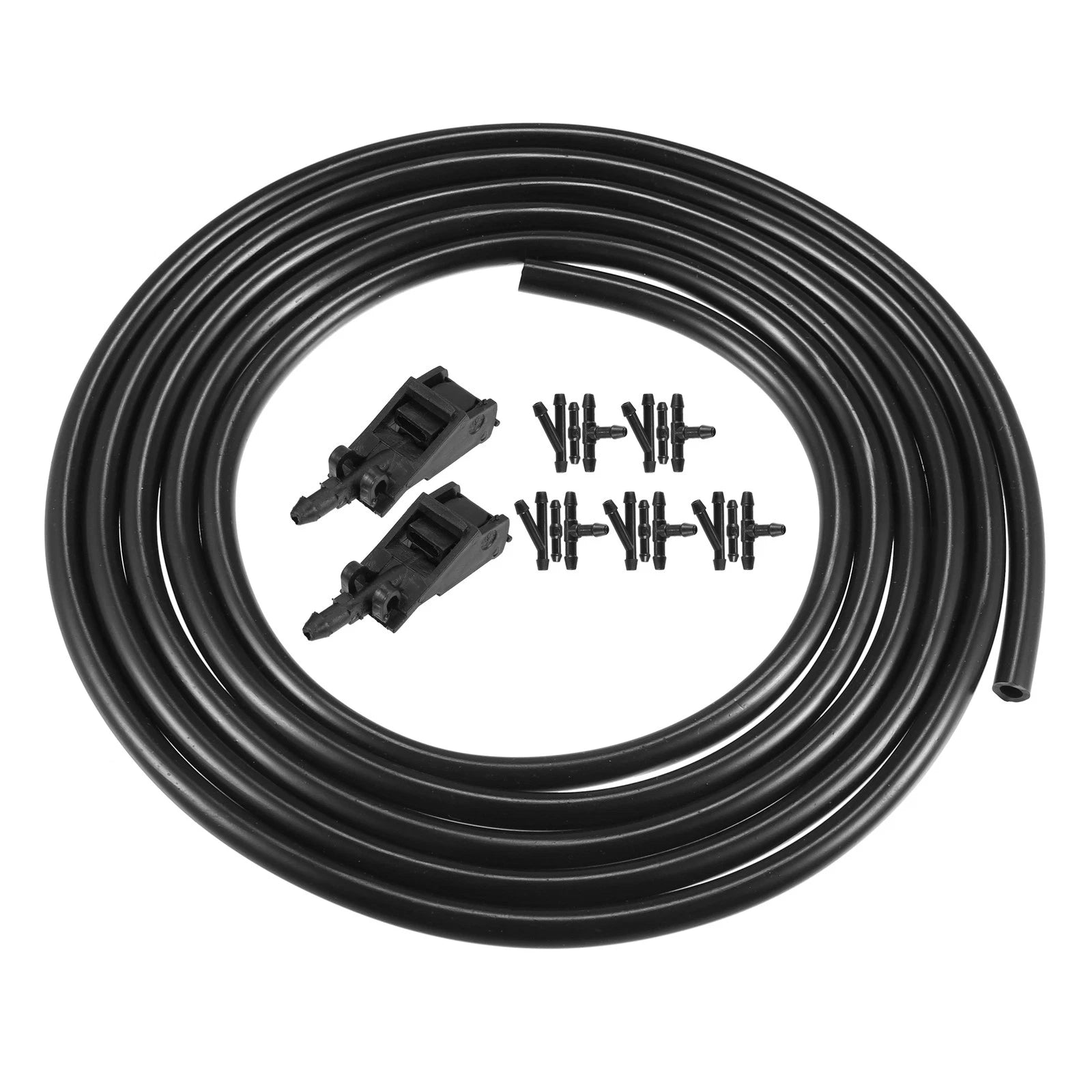 2X Windshield Washer Nozzle & 2.5m Hose Kit for Volkswagen Jetta (2011–2018)