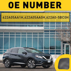 Front Bumper Tow Cover Hook for Nissan Murano (2015–2019) 622A0-5AA0H 622A0-5AA1H Gray