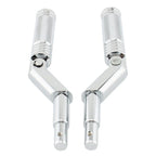 Set of 2 Chrome Footrest Pedal Brackets for Harley V-Rod Muscle (2002–2017)