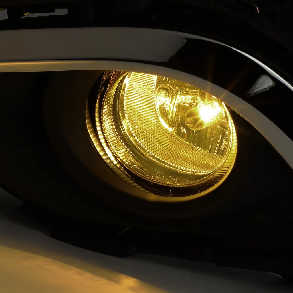 Pair of Fog Lights with Switch & Harness for Mazda 6 (2014–2016) - Smoked Lens, Chrome Bezel