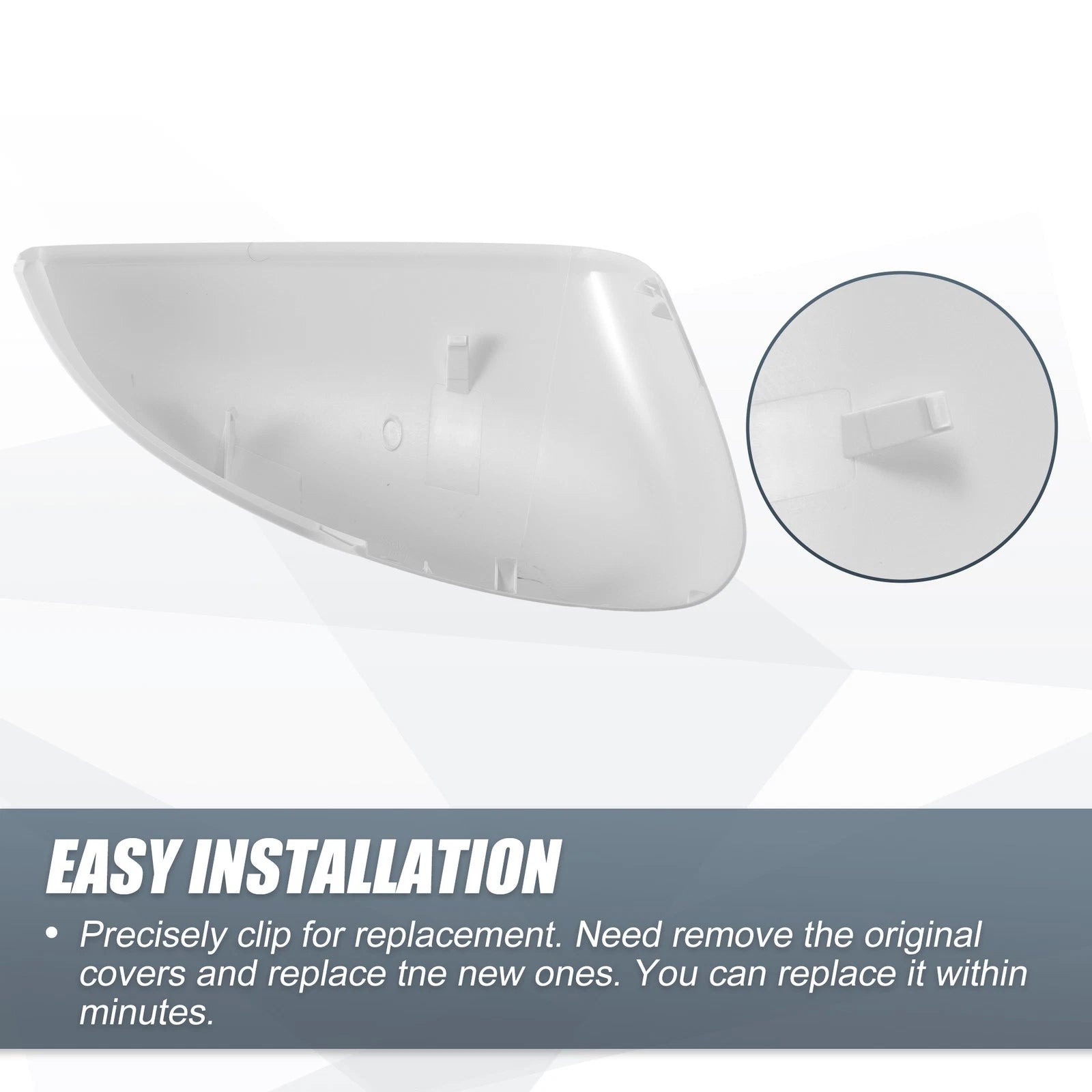 Left Side Mirror Cover Cap for Honda Accord (2018–2020) - White