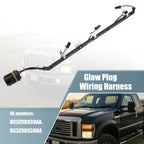 2X Glow Plug Wiring Harness 8C3Z9D930AA 8C3Z12A690BA for Ford F-250 F-350 (2008–2010)