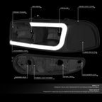 LED DRL Headlight for GMC Yukon XL Sierra Denali (2000–2007)