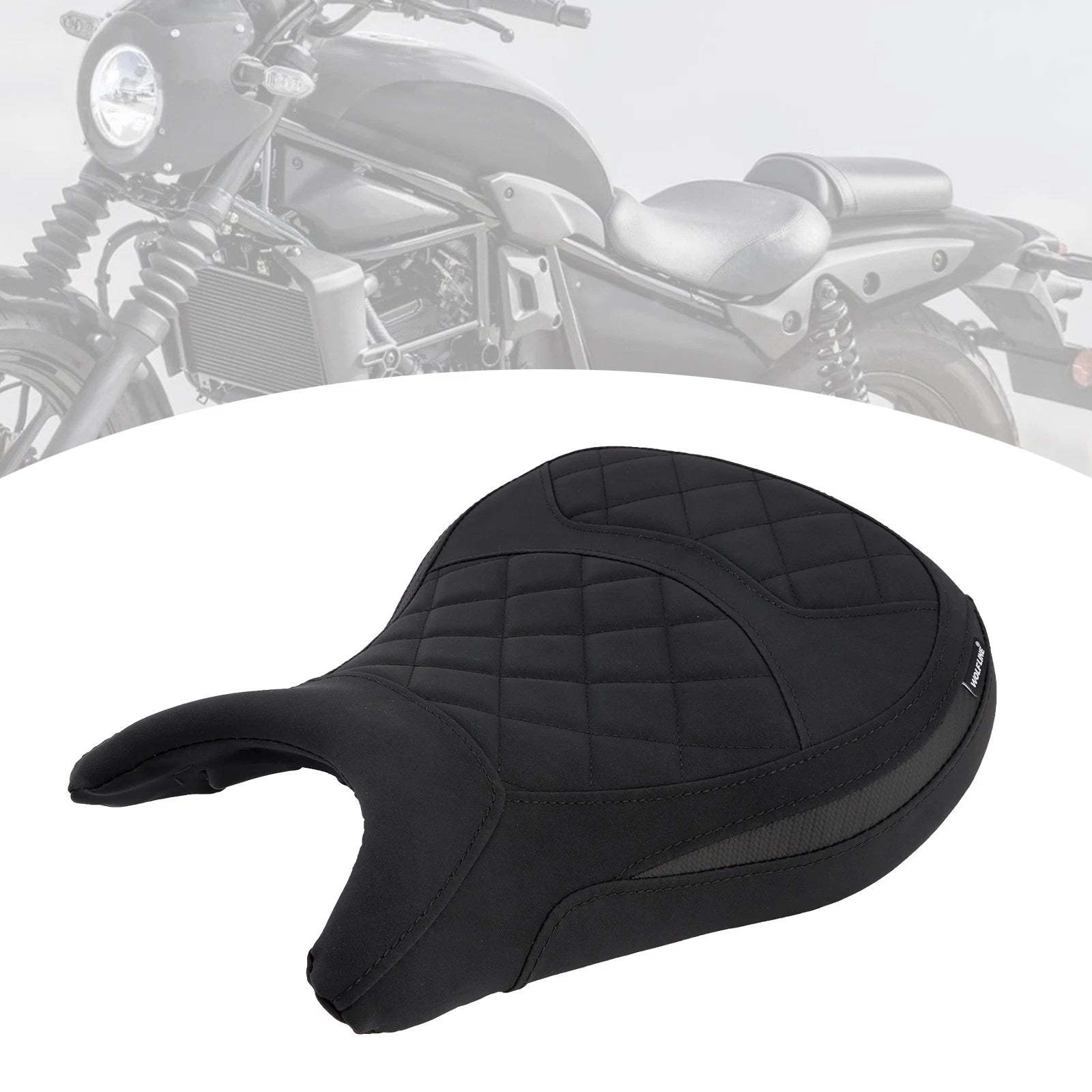 Front Driver Seat Lower Raider Cushion Black for Kawasaki Eliminator 500 (2024-2025)