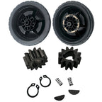 Replacement 8 Inch Lawn Mower Wheels with 12 Teeth Drive Gear for Honda HRN216 (2016–2023)