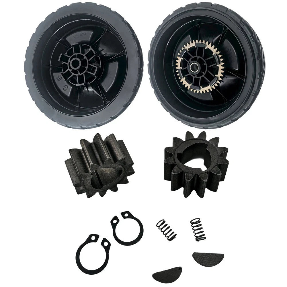 Replacement 8 Inch Lawn Mower Wheels with 12 Teeth Drive Gear for Honda HRN216 (2016–2023)