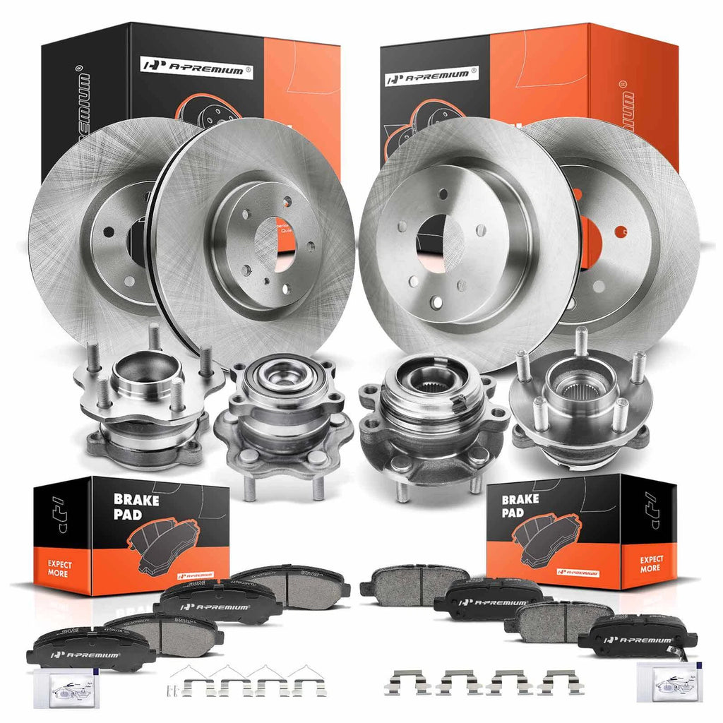 Disc Brake Rotor & Pads Set for Nissan Maxima 