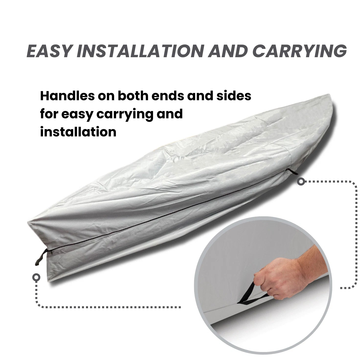 Canoe Kayak All Weather Heavy Duty Trailerable Boat Storage Cover