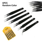 Stainless Steel Antistatic Precision Tweezers for Automotive Maintenance