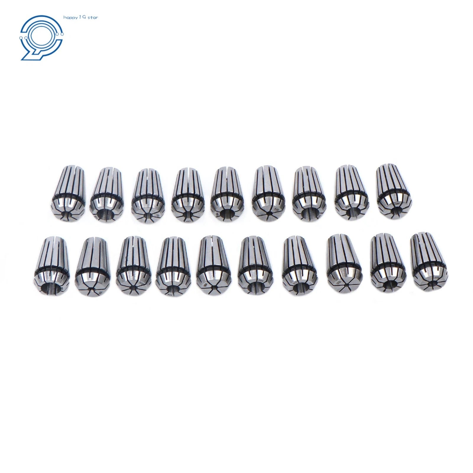 19 Pack ER16 Spring Collet Set for CNC Milling Lathe Engraving Machine