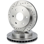 Front Brake Drilled & Slotted Rotors & Ceramic Pads for Chevrolet K1500 (1990–1999)