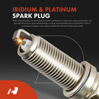 Set of 4 Ignition Coils & Iridium Platinum Spark Plugs for Honda CR-V Civic