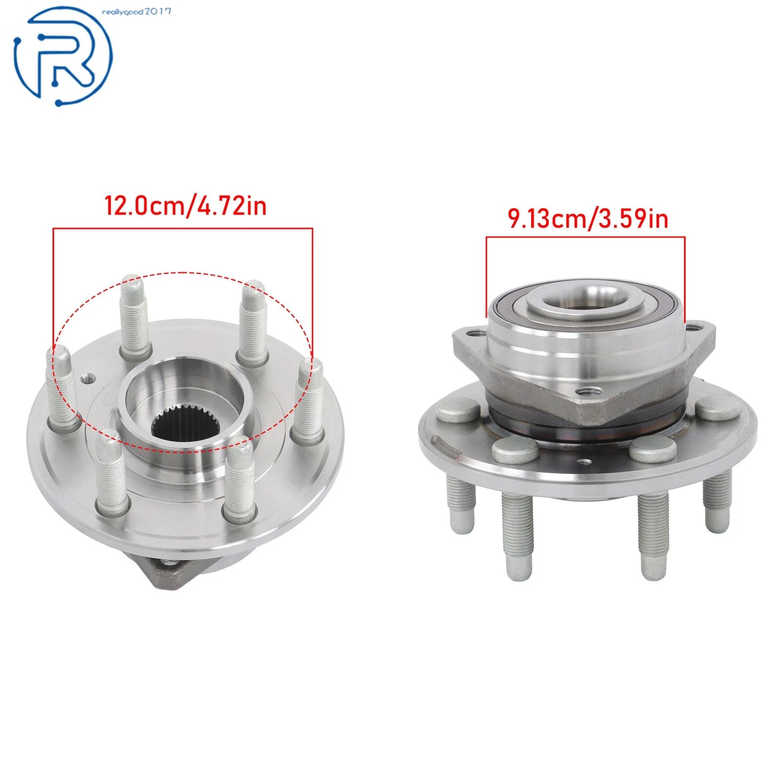 Set of 4 Wheel Hub Bearings for Cadillac SRX (2010–2016) & Saab 9-4X (2011)
