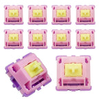 Set of 10 Pre Lubricated 5-Pin Linear Switches for Mechanical Keyboard