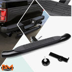 37"x 4" Oval Hitch Step Bar for Trailer Towing (Receiver, Black)