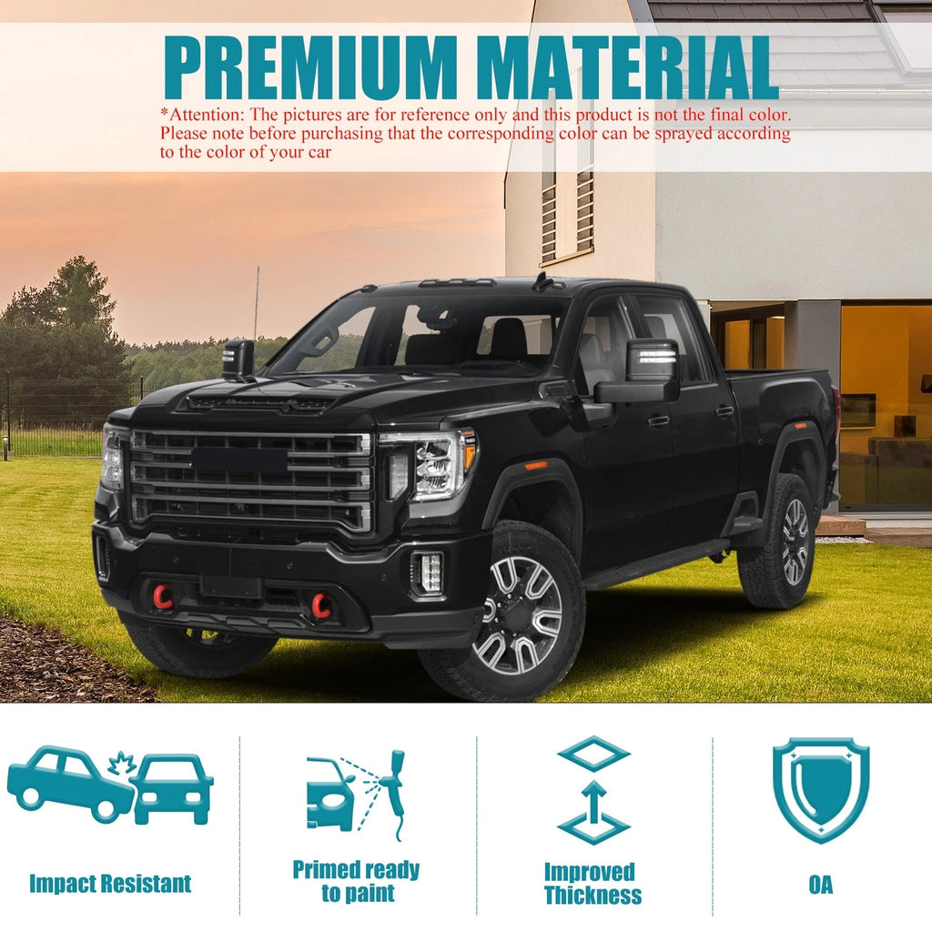 Black Steel Front Bumper for GMC Sierra 2500 HD 3500 HD (2020–2023)