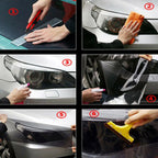 Sticker Headlight Film 1 Roll Taillight 40cm x 150cm Tint Black Smoke Boats