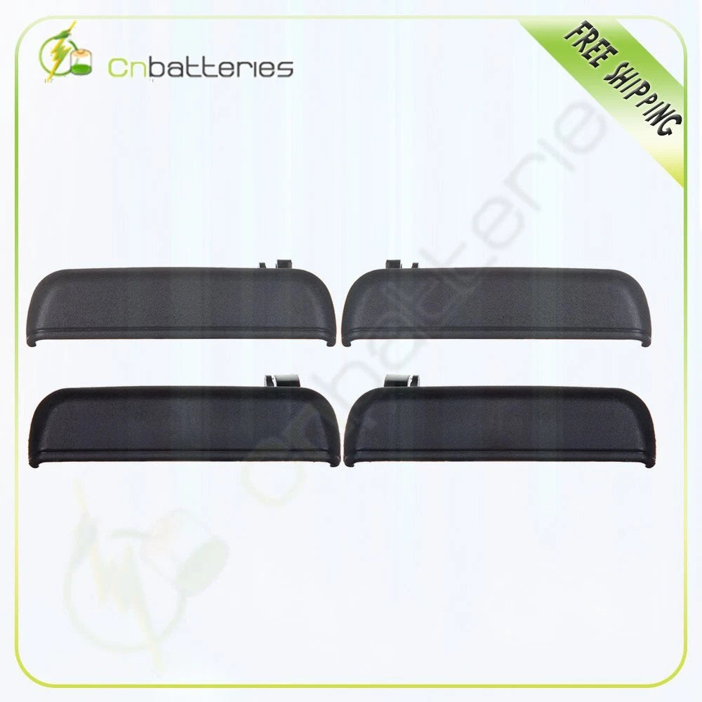 Set of 4 Black Door Handles for Toyota Tercel (1995–1999)