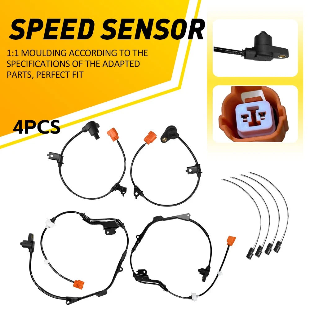 Set of 4 ABS Wheel Speed Sensors for Acura TL (1999–2003) & CL (2001–2003)
