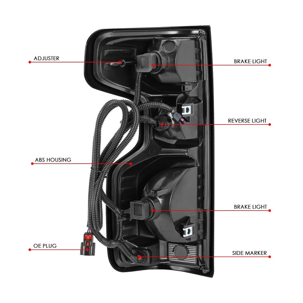 Tail Lights Brake Lamp for Silverado 1500 LTD WT LT 2500HD 3500HD (2019–2024)