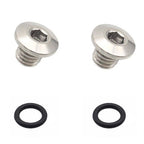 2X Bleed Screws M5x5mm with Sealing O-Rings for Bicycle
