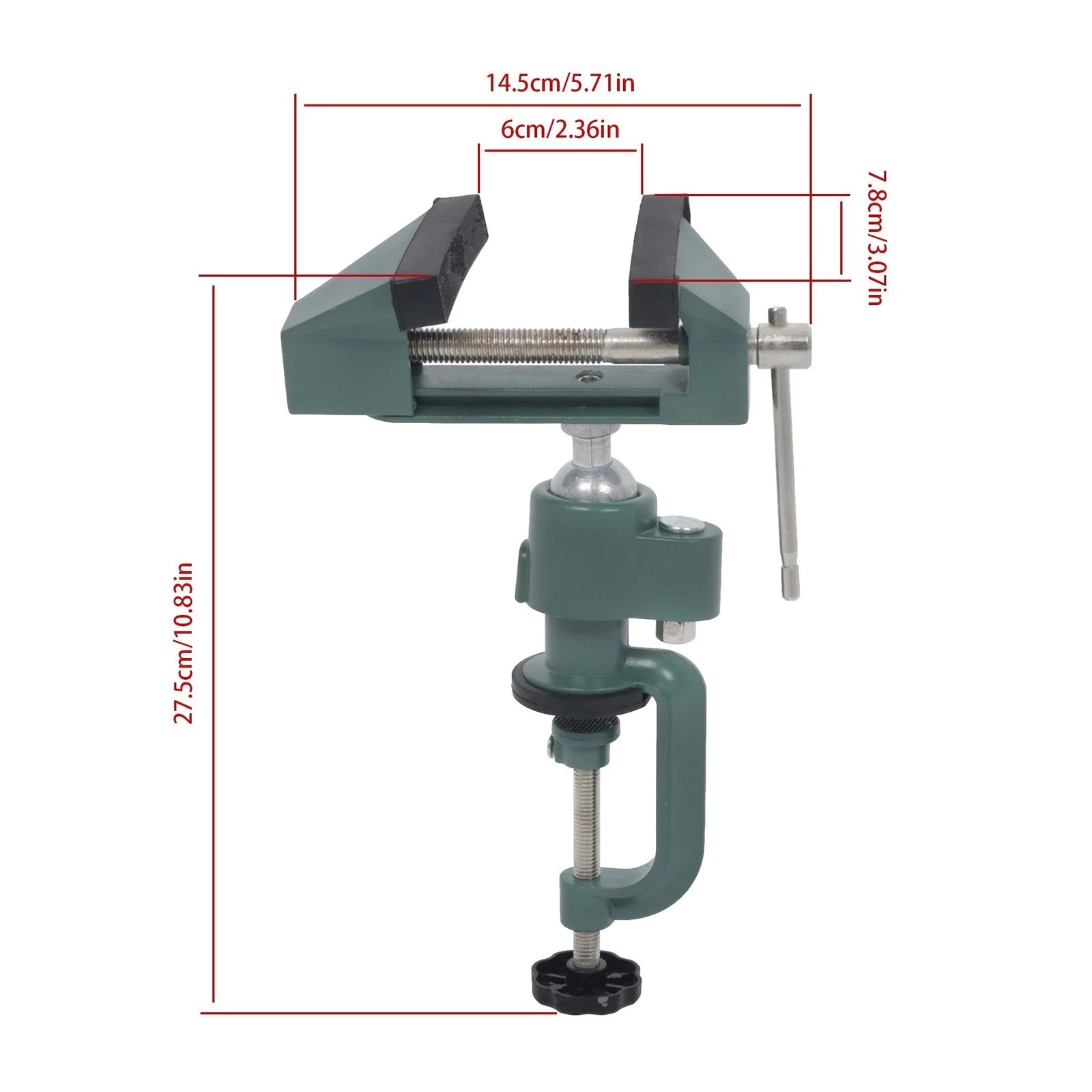 3" Work Bench Clamp for Universal Use (360° Swivel Rotating)