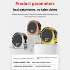 2M Retractable Tape Measure with Keychain Attachment