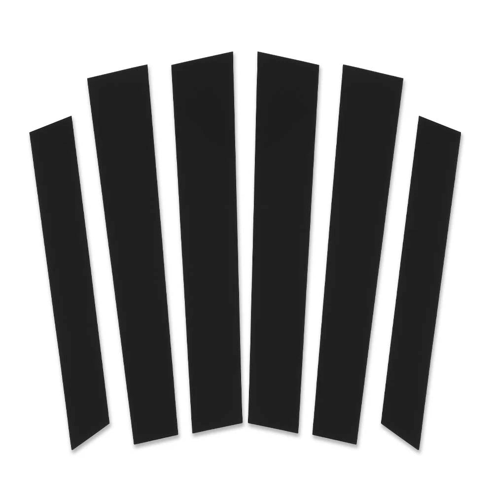 Set of 6 Black Window Pillar Post Covers for Honda CR-V (2007–2011)