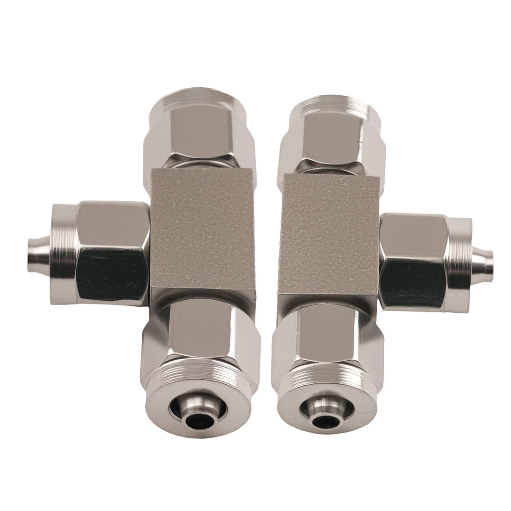 3 Way Stainless Steel Tee Pneumatic Air Pipe Quick Fitting Connector