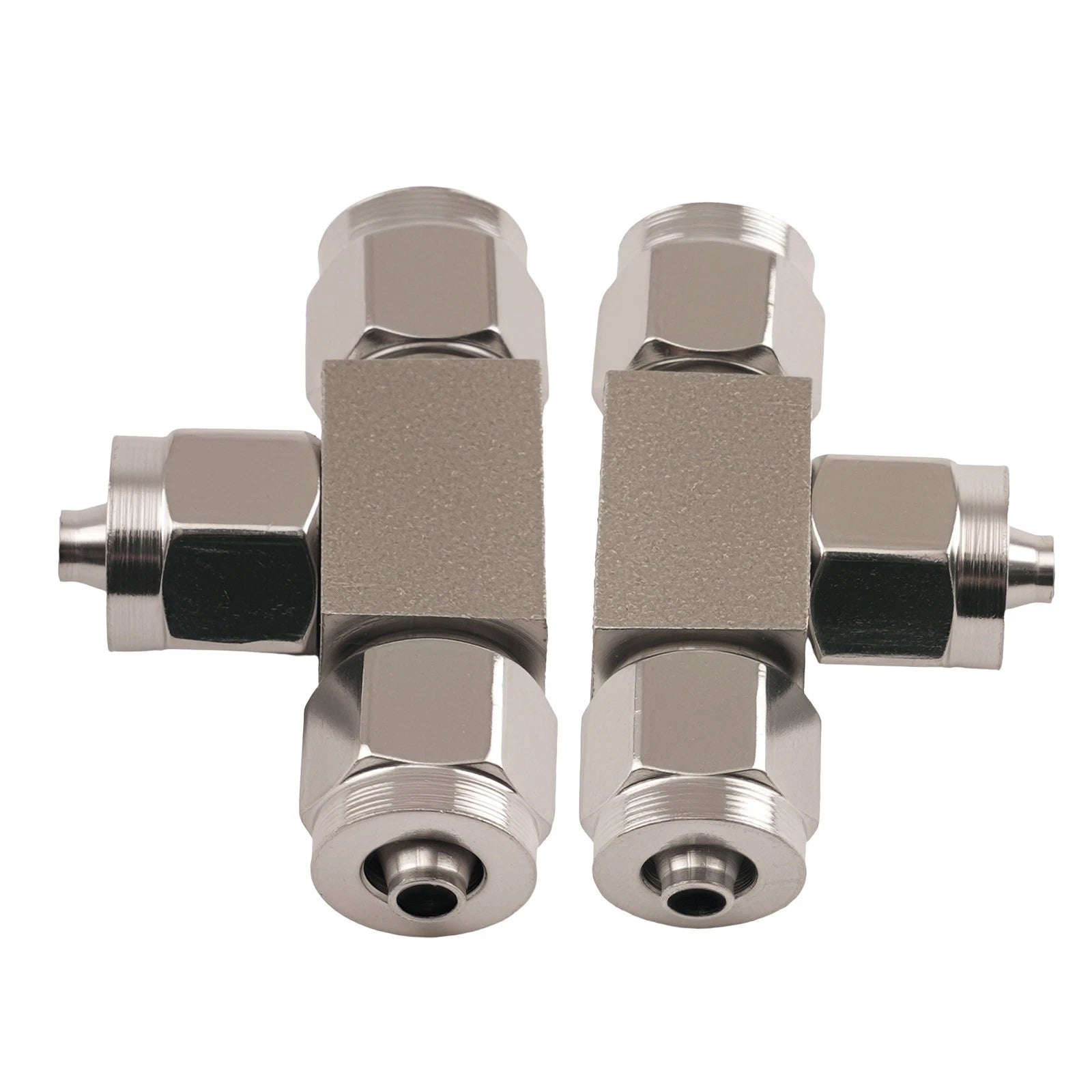 3 Way Stainless Steel Tee Pneumatic Air Pipe Quick Fitting Connector