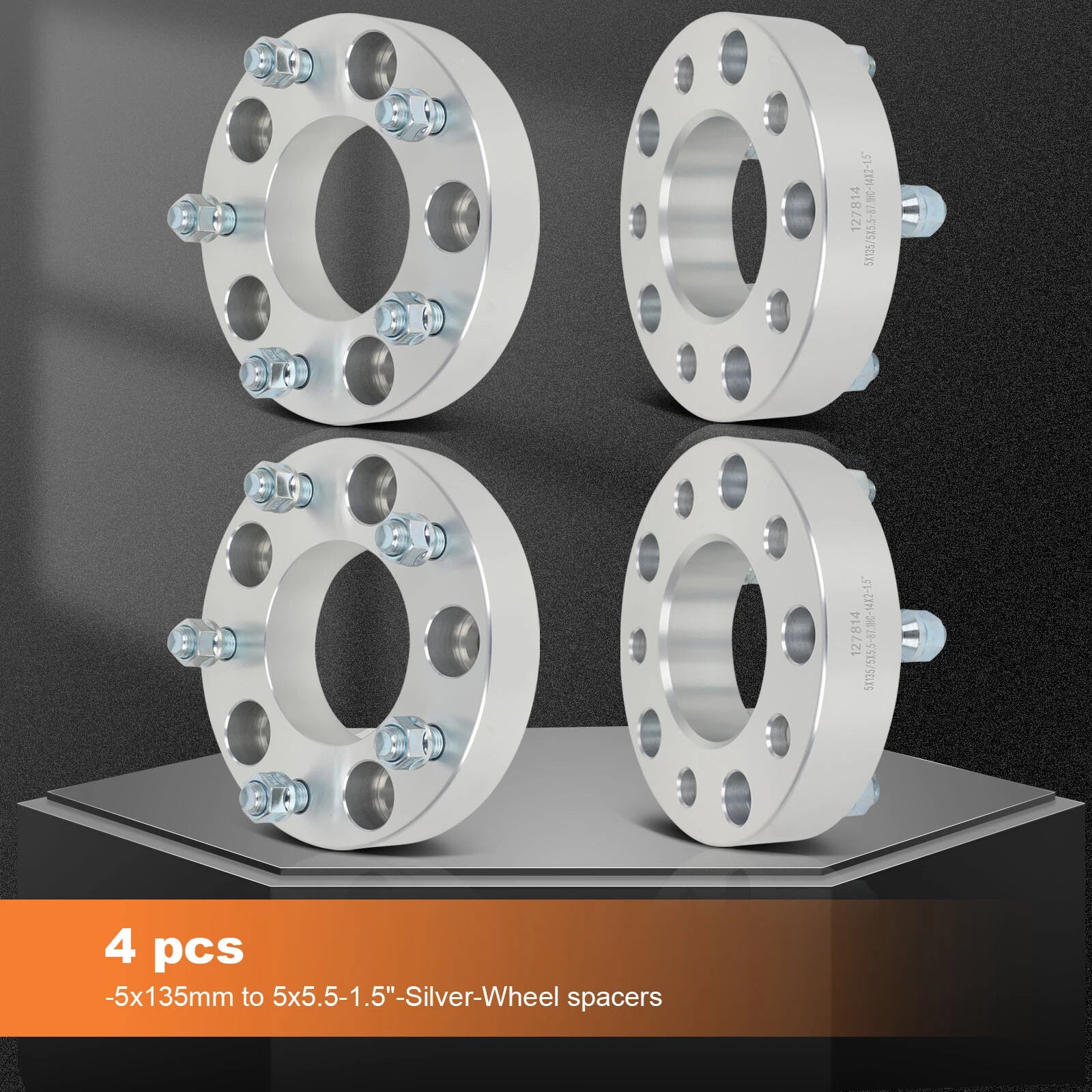 4X 1.5" Wheel Adapters 5x135 to 5x5.5 for Ford Expedition Lincoln (2003–2006)