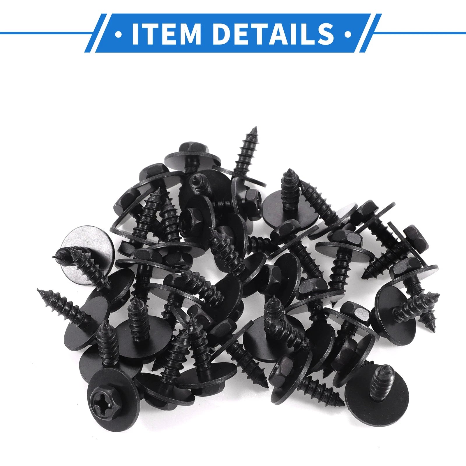 40 Pcs Fender Liner Splash Shield Bumper Cover Screw for Toyota Avalon (1995–2023)