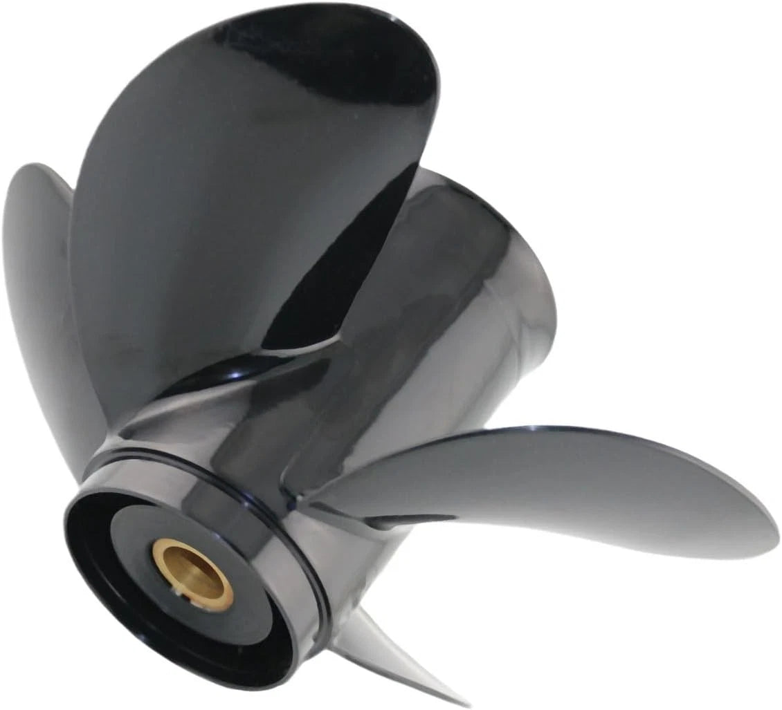 4 Blade Aluminum Prop for Mercury Mariner 9.9-25hp (10" Dia, 14" Pitch, 10 Tooth)