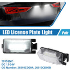 2X White LED License Plate Light Assembly 26510CD00A 2835SMD for Nissan