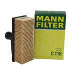 Mann-Filter Secondary Air Injection Pump Filter C 118 for Mercedes W126 (1979–1991)