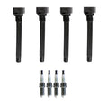 Set of 4 Ignition Coils & NGK Platinum Spark Plugs for Cherokee Dart 500X