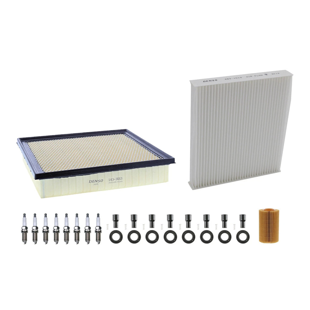 Denso Tune Up Kit 8 Spark Plugs & Boots for Toyota Sequoia Tundra (2014–2015)