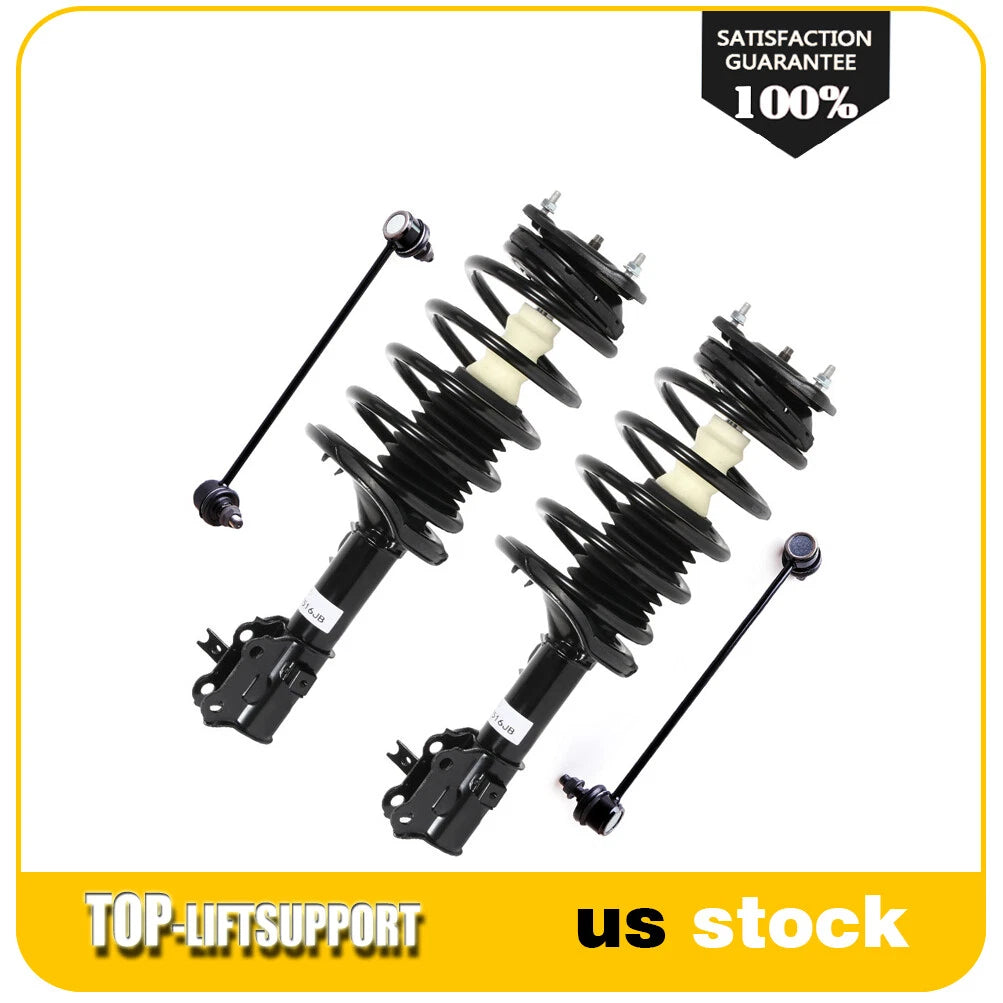 Complete Front Struts and Sway Bar End Links for Hyundai Accent (2006–2011)