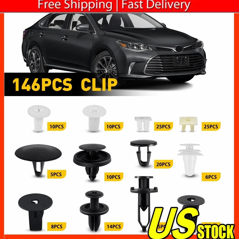 146PCS Trim Clips for Toyota Lexus (All Models)