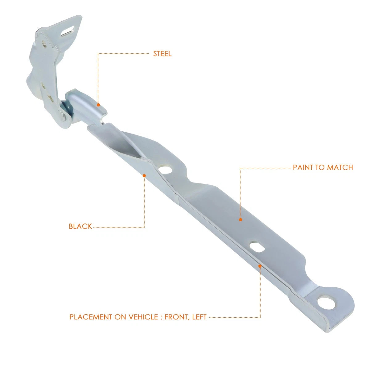 Left Driver Side Engine Hood Hinge for Ford F250 F350 Super Duty (2011–2016)
