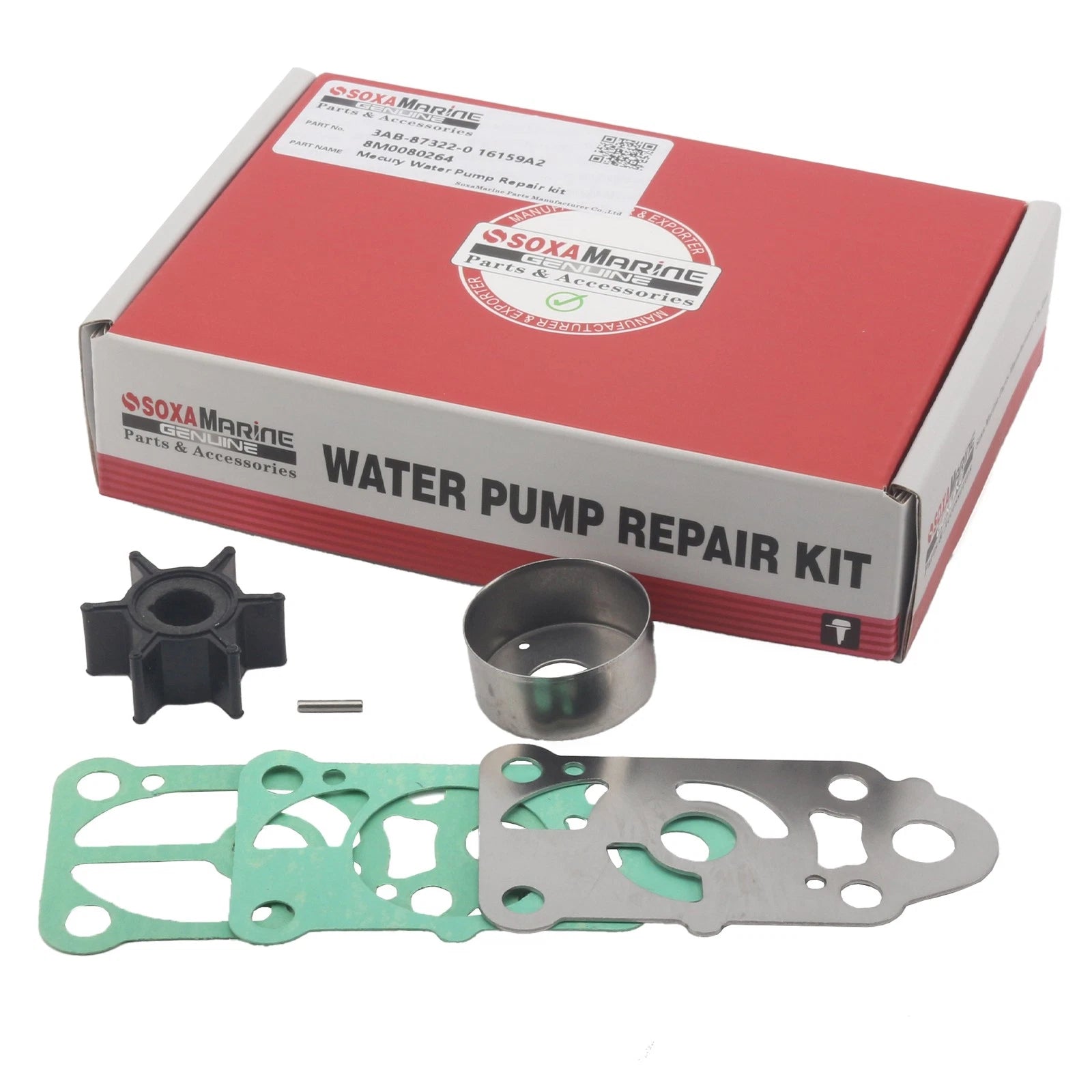 Water Pump Repair Service for Mercury Mariner 2.5 3.3 3.5 HP (1999–2006)