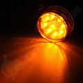 Set of 4 LED Amber Round Clearance Side Marker Lights 2"