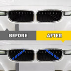 2X Front V Brace Grill Trim for BMW X3 X4 X5 (2011â2023)