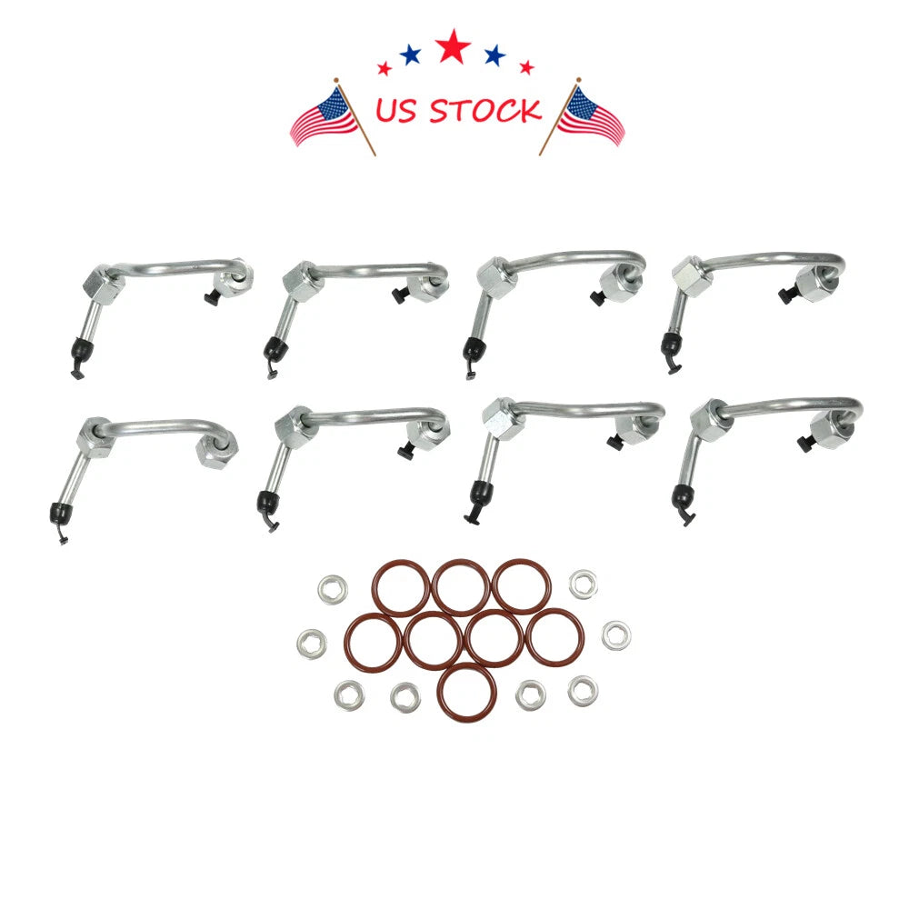 Set of 8 Fuel Injector O-Ring Seals for Ford 6.4L Diesel (2008–2010)